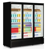 Tefcold Koelkast | ATOM MAXI | 1664L | Zwart | -1°C/+10°C | Geforceerd | Draaideuren | Wielen (Geremd) | 1880x710x2003(h)mm 