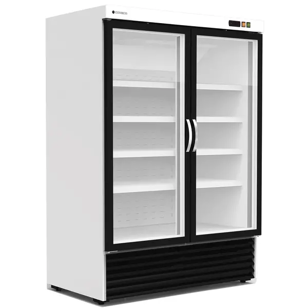Wandvriezer | CVC | Wit/Zwart | -18°C/-25°C | Geforceerd | Draaideuren | Temperatuur-/Deuralarm | 1370x865x2065(h)mm