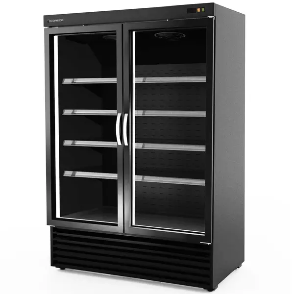 Wandvriezer | CVC | Zwart | -18°C/-25°C | Geforceerd | Draaideuren | Temperatuur-/Deuralarm | 1370x865x2065(h)mm