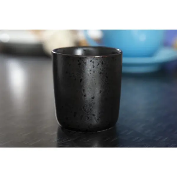 Bekers | FUSION | Porselein | Zwart | 17cl | 6 Stuks | Ø68x74(h)mm