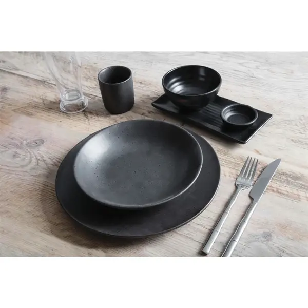 Bekers | FUSION | Porselein | Zwart | 17cl | 6 Stuks | Ø68x74(h)mm