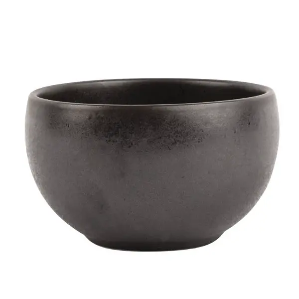 Rijstkommen | FUSION | Porselein | Zwart | 60cl | 6 Stuks | Ø130x77(h)mm