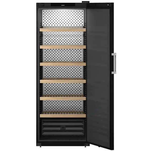Wijnkoelkast | GRAND CRU | 324x 75cl | Zwart | 1 Zone | +5°C/+20°C | Geforceerd | Touchscreen + App | Temperatuur-/Deuralarm | Wielen | 747x763x2044(h)mm