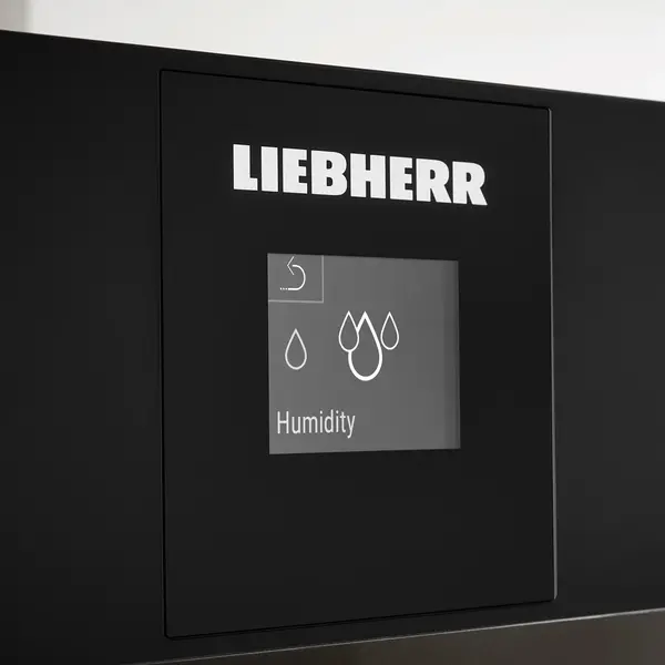 Wijnkoelkast | PERFECTION | 158x 75cl | Zwart | 1 Zone | +5°C/+20°C | Geforceerd | Touchscreen + App | Temperatuur-/Deuralarm | Wielen | 597x763x1684(h)mm