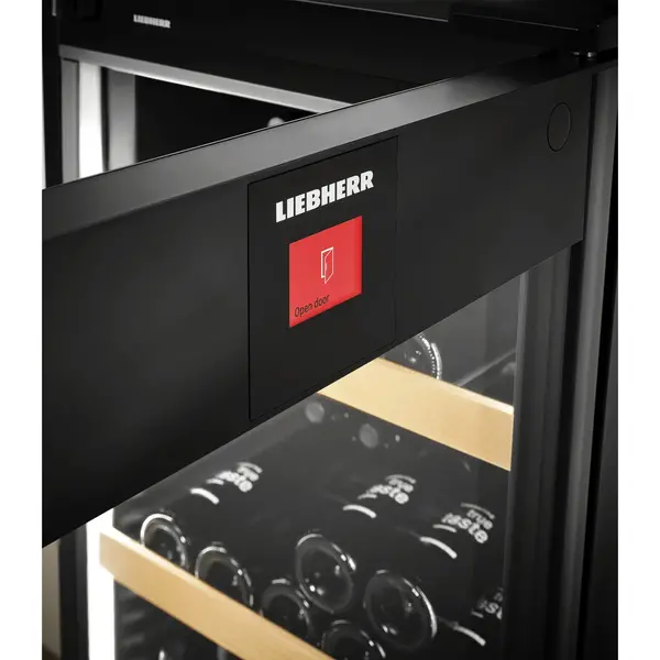 Wijnkoelkast | PERFECTION | 158x 75cl | Zwart | 1 Zone | +5°C/+20°C | Geforceerd | Touchscreen + App | Temperatuur-/Deuralarm | Wielen | 597x763x1684(h)mm