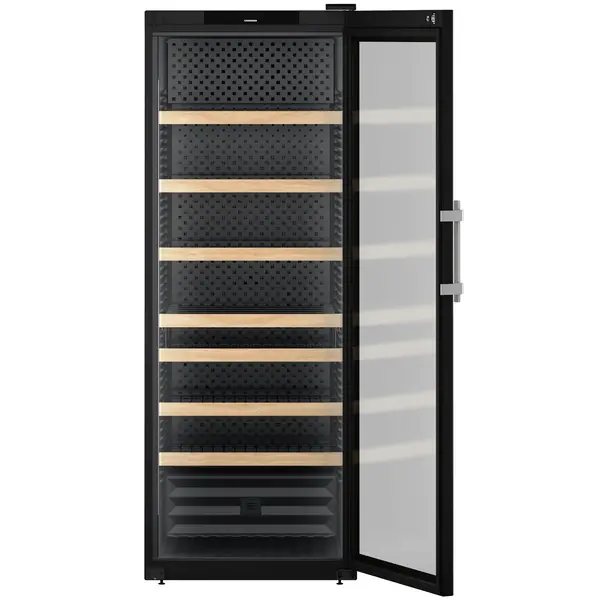 Wijnkoelkast | PERFECTION | 284x 75cl | Zwart | 1 Zone | +5°C/+20°C | Geforceerd | Touchscreen + App | Temperatuur-/Deuralarm | Wielen | 747x763x2044(h)mm