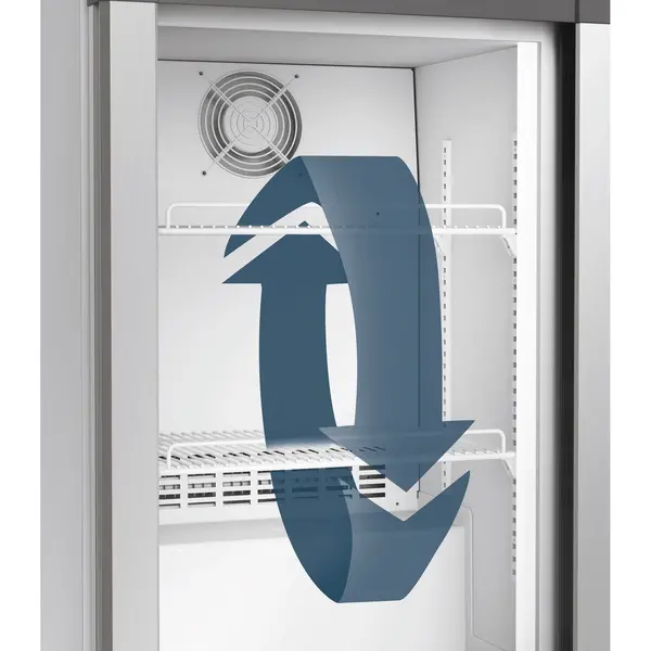 Vrieskast | 93L | Grijs | -10°C/-25°C | Geforceerd | 497x548x816(h)mm