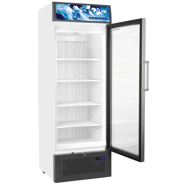 Vrieskast | 461L | Wit/Grijs | -10°C/-25°C | Geforceerd | NoFrost | Temperatuuralarm | Wielen | 670x730x1957(h)mm