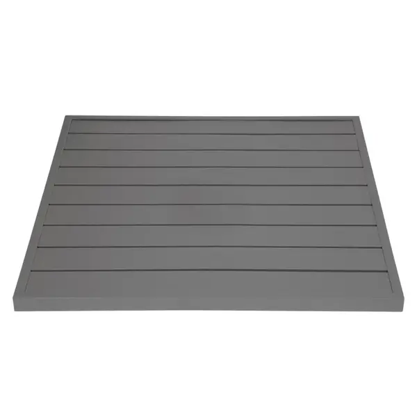 Tafelblad | Aluminium (Donkergrijs) | In-/Outdoor | Voorgeboord | 700x700mm