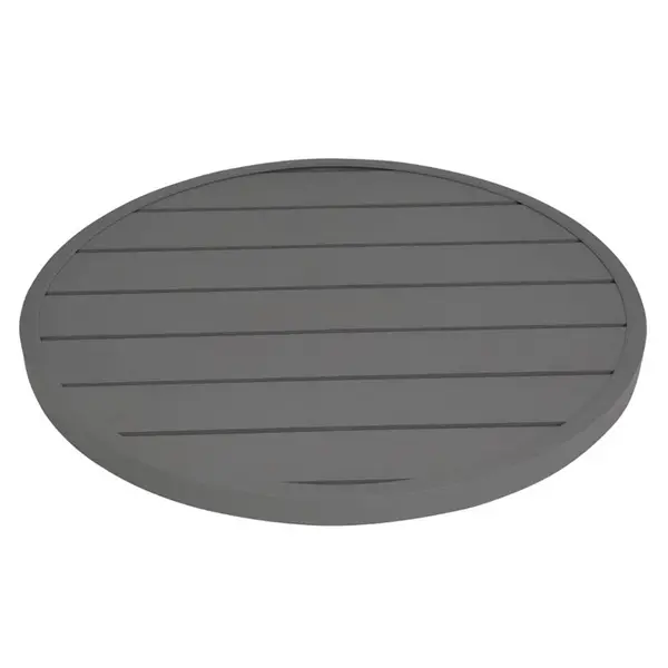 Tafelblad | Aluminium (Donkergrijs) | In-/Outdoor | Voorgeboord | Ø580mm