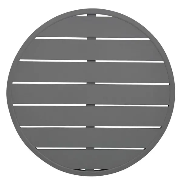 Tafelblad | Aluminium (Donkergrijs) | In-/Outdoor | Voorgeboord | Ø580mm