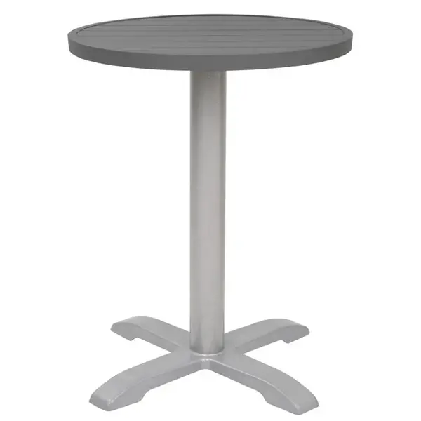 Tafelblad | Aluminium (Donkergrijs) | In-/Outdoor | Voorgeboord | Ø580mm