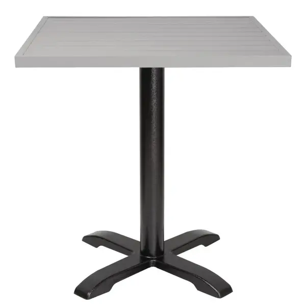 Tafelblad | Aluminium (Lichtgrijs) | In-/Outdoor | Voorgeboord | 700x700mm