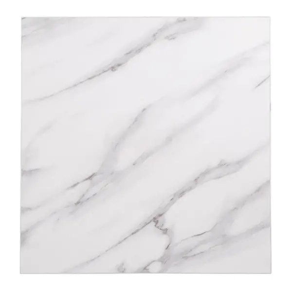 Tafelblad | Marmerlook | Indoor | Voorgeboord | 600x600mm