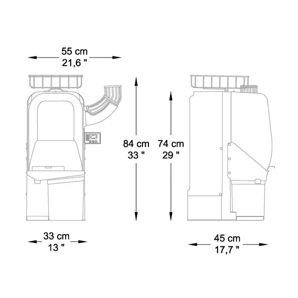 Vruchtenpers | MINIMAX | 15/min (Ø65-80mm) | Handmatige Vulling | 330x450x740(h)mm
