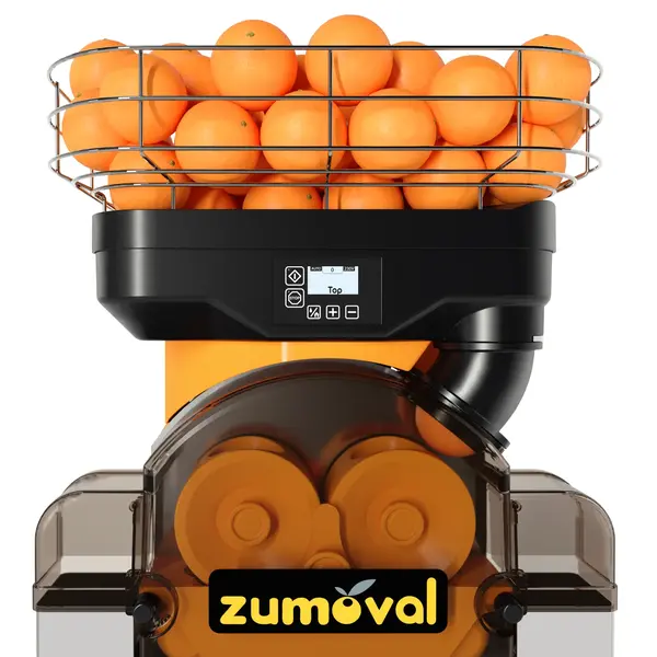 Vruchtenpers + Onderstel | TOP | 28/min (Ø65-80mm) | Zelfbediening (Push&Juice) | Pulpfilter + Flessenhouder | Automatische Vulling | 600x650x1760(h)mm