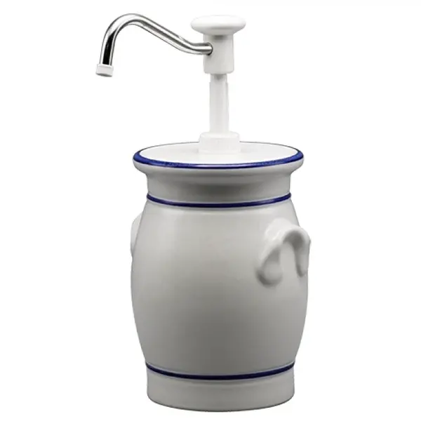 Sauzen dispenser keramische pot  dosering 30ml/ inhoud 2L | Ø15x33(h)cm