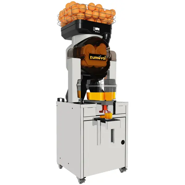 Vruchtenpers + Onderstel | TOP | 28/min (Ø65-80mm) | Dispensertap (Gekoeld) | Automatische Vulling | 600x650x1760(h)mm