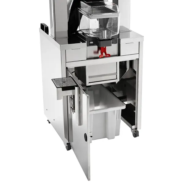 Vruchtenpers + Onderstel | TOP | 28/min (Ø65-80mm) | Dispensertap (Gekoeld) | Automatische Vulling | 600x650x1760(h)mm