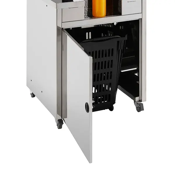 Vruchtenpers + Onderstel | MINIMATIC | 15/min (Ø65-80mm) | Zelfbedieningstap | Automatische Vulling | 810x550x1710(h)mm