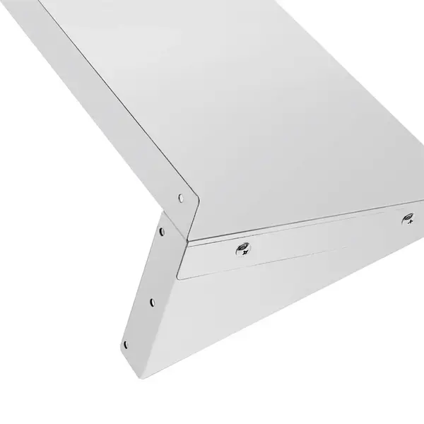 Wandplank | RVS | Incl. Wandsteunen | 600x300mm