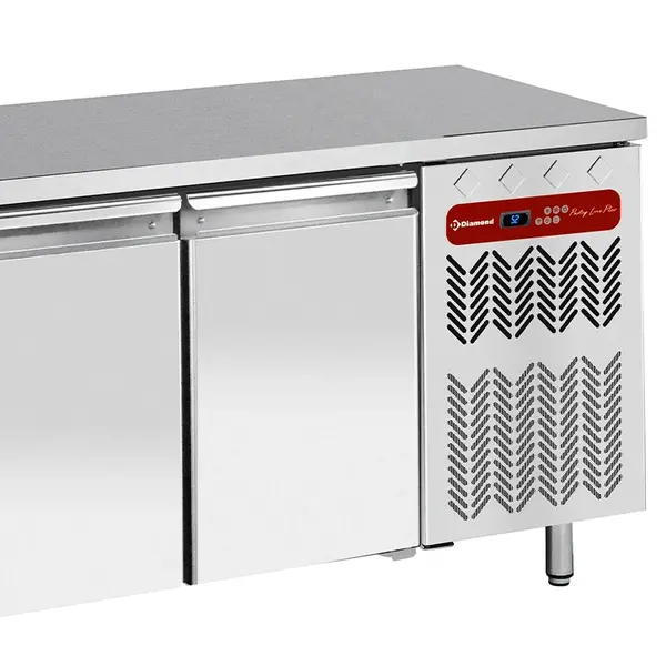 Bakkerij Vrieswerkbank | PastryLine | 760L | 4 Deuren (EN600x400) | -10°C/-20°C | Geforceerd | 2550x800x880/900(h)mm