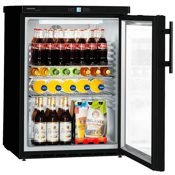 Koelkast | PREMIUM | 160L | Zwart | +1°C/+15°C | Geforceerd | Temperatuuralarm | 600x615x830(h)mm