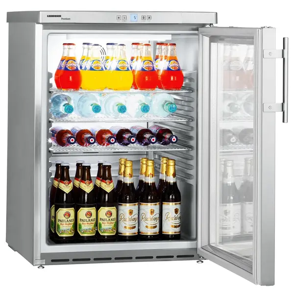Koelkast | PREMIUM | 160L | RVS | +1°C/+15°C | Geforceerd | Temperatuuralarm | 600x615x830(h)mm