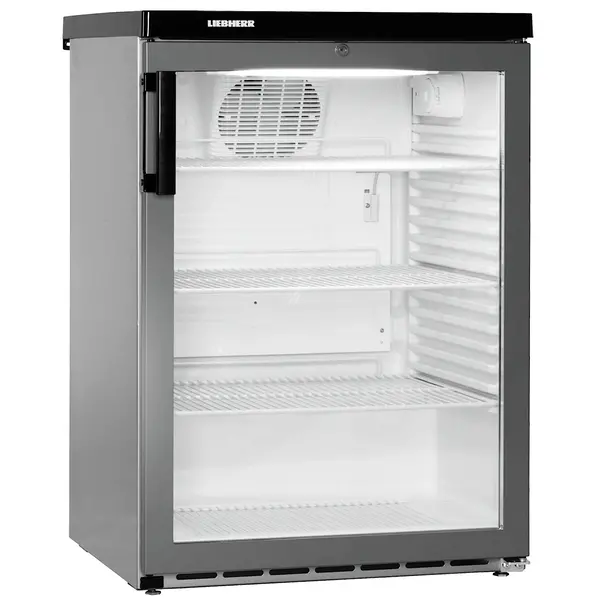 Koelkast | PREMIUM | 180L | RVS/Zwart | +1°C/+15°C | Geforceerd | Bovenblad Afneembaar | 600x600x850(h)mm