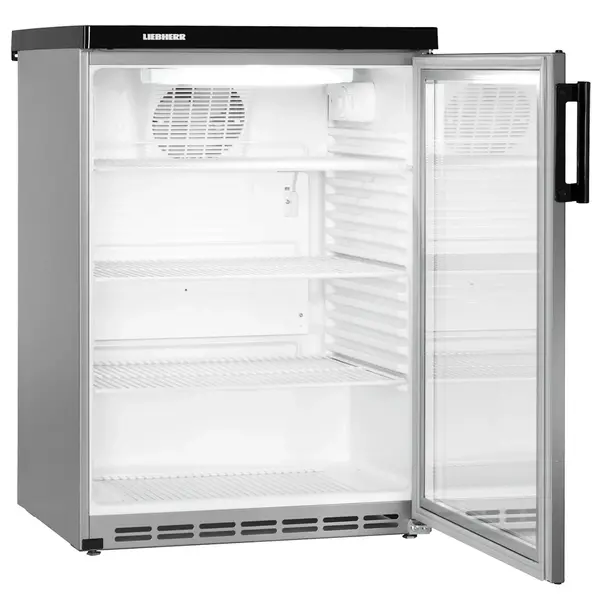 Koelkast | PREMIUM | 180L | RVS/Zwart | +1°C/+15°C | Geforceerd | Bovenblad Afneembaar | 600x600x850(h)mm