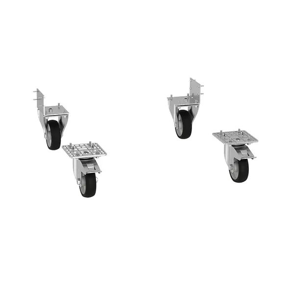 Wielenset | Liebherr PERFORMANCE/PERFECTION | 4 Wielen (2 Geremd) | Ø80mm