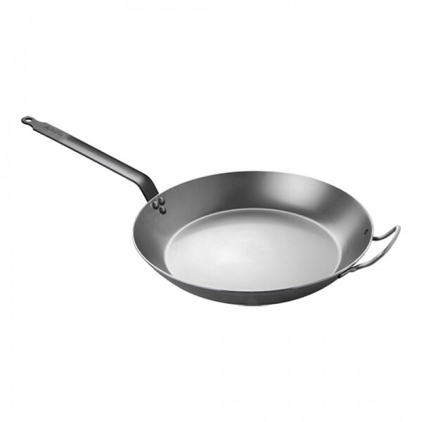 Lyonnaiserpan | Plaatstaal | Geklonken Steel + Handgreep | Ø400x45(h)mm