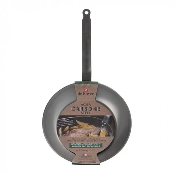 Lyonnaiserpan | CARBONE PLUS | Plaatstaal | Div. Warmtebronnen | Ø260x45(h)mm