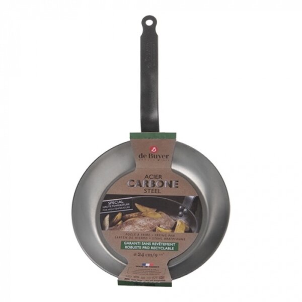 Lyonnaiserpan | CARBONE PLUS | Plaatstaal | Div. Warmtebronnen | Ø240x35(h)mm