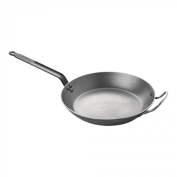 Lyonnaiserpan | Plaatstaal | Geklonken Steel + Handgreep | Ø320x45(h)mm