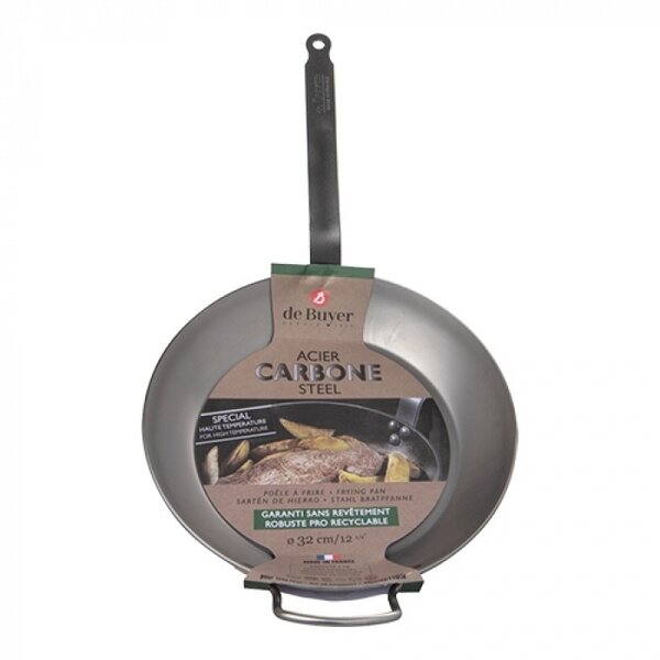 Lyonnaiserpan | CARBONE PLUS | Plaatstaal | Div. Warmtebronnen | Ø320x45(h)mm