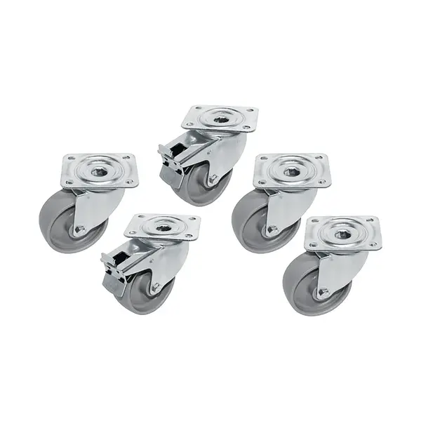 Wielenset | Diamond Koelingen | 5 Wielen (2 Geremd) | 120(h)mm