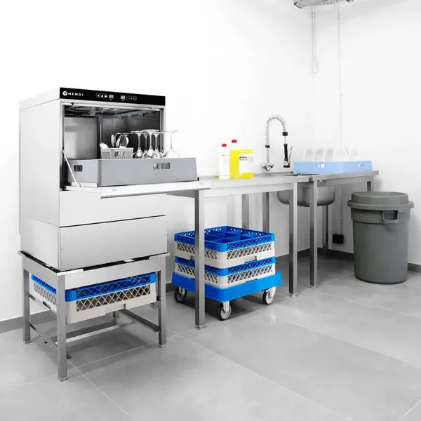 Horeca Vaatwasser | Mand 500x500 | Afvoerpomp | Zeeppomp | Naglanspomp | 400V | 576x645x837(h)mm