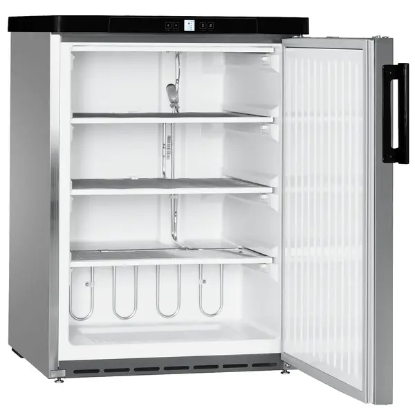 Vrieskast | PREMIUM | 143L | RVS/Zwart | -15°C/-32°C | Statisch | Temperatuuralarm | 600x615x830(h)mm