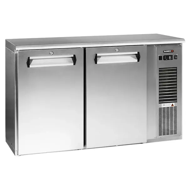 Barkoelkast | E3-SERIE | 364L | RVS | +2°C/+18°C | Geforceerd | Draaideuren | 1434x512x860/880(h)mm