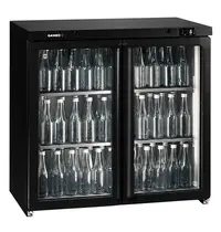 GAMKO Barkoelkast | MAXIGLASS | 235L | Antracietgrijs | +2°C/+18°C | Geforceerd | Draaideuren | 900x576x840/850(h)mm 