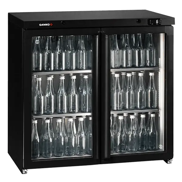 Barkoelkast | MAXIGLASS | 235L | Antracietgrijs | +2°C/+18°C | Geforceerd | Draaideuren | 900x576x840/850(h)mm