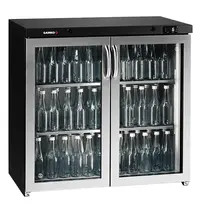 GAMKO Barkoelkast | MAXIGLASS | 235L | Antracietgrijs/RVS | +2°C/+18°C | Geforceerd | Draaideuren | 900x576x840/850(h)mm 