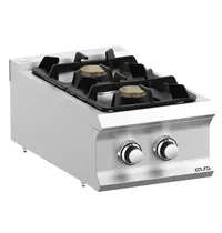 MBM Italy Fornuis | DOMINA PRO 700 | Gas | 2 Branders (2x 5.5kW) | Waakvlam | 400x730x250(h)mm