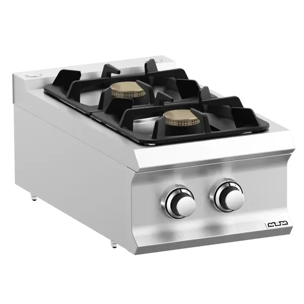 Fornuis | DOMINA PRO 700 | Gas | 2 Branders (2x 5.5kW) | Waakvlam | 400x730x250(h)mm