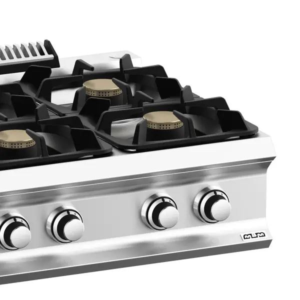 Fornuis | DOMINA PRO 700 | Gas | 4 Branders (4x 7kW) | Waakvlam | 700x730x250(h)mm