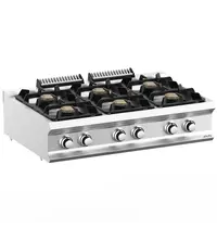 MBM Italy Fornuis | DOMINA PRO 700 | Gas | 6 Branders (6x 5.5kW) | Waakvlam | 1100x730x250(h)mm