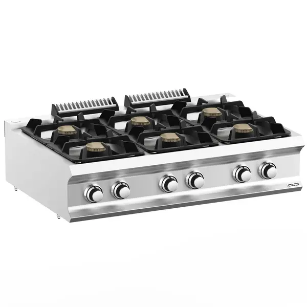 Fornuis | DOMINA PRO 700 | Gas | 6 Branders (6x 5.5kW) | Waakvlam | 1100x730x250(h)mm