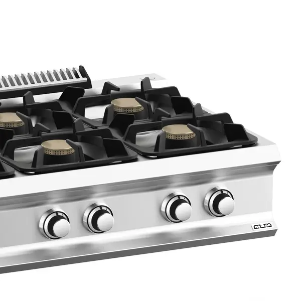 Fornuis | DOMINA PRO 700 | Gas | 6 Branders (6x 7kW) | Waakvlam | 1100x730x250(h)mm