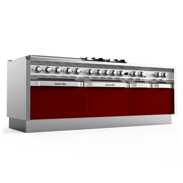 Fornuis + Oven | DOMINA PRO 700 | Gas | 4 Branders (4x 5.5kW) + 2/1 GN Oven (6kW) | Waakvlam/Piëzo | 700x730x850(h)mm